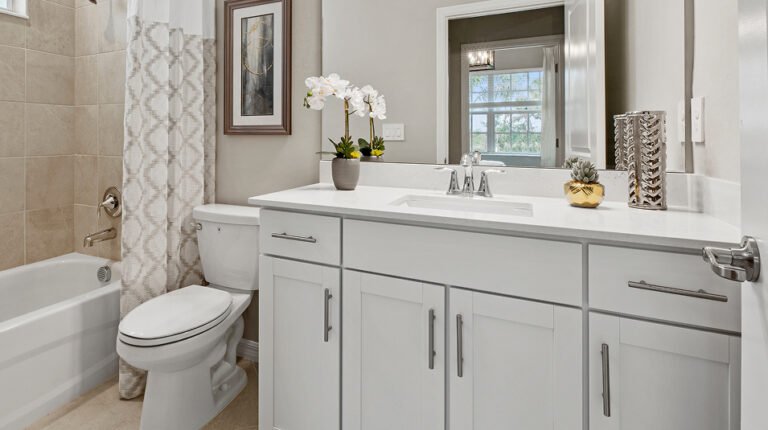 Designer plumbing fixtures included as standard in Lennar homes at Valencia Golf & Country Club, Naples FL
