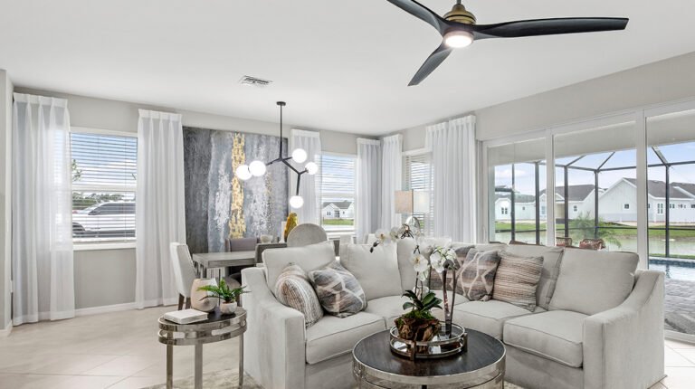 Hurricane impact windows included as standard in Lennar homes at Valencia Golf & Country Club, Naples FL